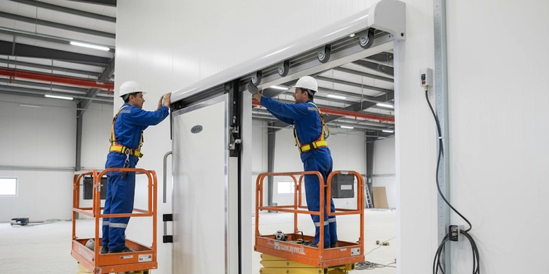 نصب و نگهداری درب ریلی سردخانه