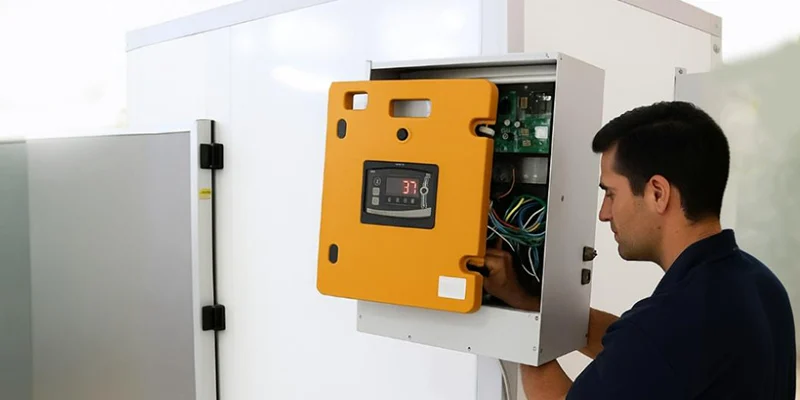 نگهداری و سرویس دوره‌ای تجهیزات اتاق سردخانه